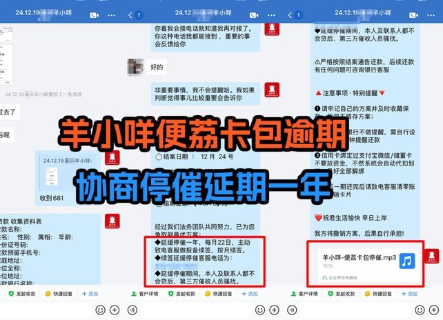 便荔卡包停催政策调整