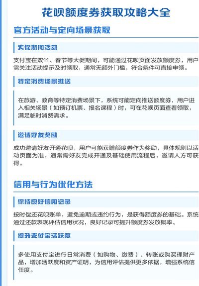 花呗天猫专享额度券